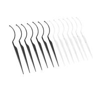 Eminchu False Eyelashes Display Stick Set Washable Durable Tool for Beauty Salons 14PCS, Plastic Quality, 12.4cm Length
