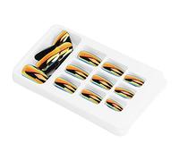 Eminchu Full Cover False Nails 24pcs Colorful Artificial Fake Nails Stylish Design for Parties Weddings and Daily Life (#1)