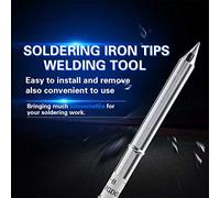 Eminchu FX-951 Rework Station Soldering Iron Tips Kit with 10 Tip Shapes, Oxygen-Free Copper Material, Temperature Range 200-480℃, Suitable for Various Soldering Needs, Great for Electronics Repair