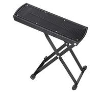 Eminchu Guitar Footrest Portable Adjustable Multi Block Shelf for Classical Guitarists, Metal, Black, 1 Unit (Black)