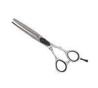 Eminchu Hair Cutting Scissors, Professional Stainless Steel Barber Scissors, Adjustable Tightness Cutting Tool with Unique Handle Design, Ideal for Salon Workers Hairdressers, Flat for (Thinning