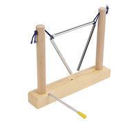 Eminchu Hand Percussion Triangle Musical Instrument, Pine Frame Triangle, Performance Playing, Ideal for Music Education