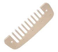 Eminchu Harmonica Comb Part, 10 Hole Aluminum Alloy Comb Replacement with High Strength and Impact, Beginner Musical Instrument (Gold)