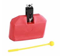 Eminchu Hex Socket Screws Secure Metal Bracket ABS Cow Bell, Long Lasting Transparent Sound Cowbell, Bright Paint Cowbell, Ideal for Sports Game & Wedding Cheering (red wooden fish)