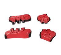 Eminchu Horse Front Leg Boots Lightweight Breathable Impact Absorbing for Equine Sports Training Red 2 Pack (Large)