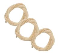 Eminchu Horse Hair for Violin Natural White Premium Replacement Accessories for Violin Viola Cello Length 74cm Pack of 3