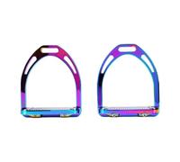 Eminchu Horse Stirrup 120mm Aluminum Alloy Anti Slip Base Plate | Stainless Steel Base, Aluminum Alloy, Wet Weather Traction, Adult Rider Fit, Horse Riding Saddle Compatibility