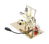 Eminchu Hot Air Stirling Engine Motor Model, Stirling Engine Kit, Metal External Combustion Motor with LED Light, Ideal for Adults Desktop & Educational