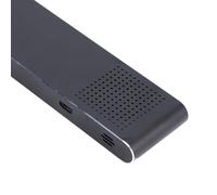 Eminchu Intelligent Translator Voice Synchronous Translation Machine, Portable Multi Language Translator, Real Time Language Interpreter, Ideal for Travel & Business, Metal Black, 132g (Black)