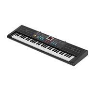 Eminchu Keyboard Piano 61 Keys Electric Instrument for Kids Beginners Age 1 to 10 Black Plastic Design with USB Microphone