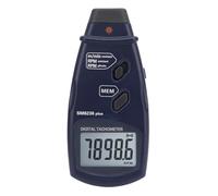 Eminchu Large LCD Screen Digital Tachometer, 2 in 1 Design Handheld RPM Meter with Optical & Contacting Measurements, Ideal for Motor, Fan, Engine & Cable Rope