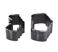 Eminchu Leather Punching Die Set 2PCS Durable Alloy Steel Shoe Shape Cutting Dies for Crafting Leather and Jewelry Making 58x40mm 50x30mm