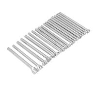 Eminchu Leather Stamping Tools Set 20Pcs High Hardness Durable with Anti-Slip Handle for Leather Crafts and Saddle Making