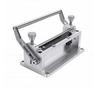 Eminchu Manual Leather Skiving Machine Leather Splitter Tool with Adjustable Thickness Blade Guide for Belts Straps Leathercraft