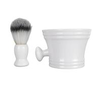 Eminchu Men Beard Foaming Brush Set, Soft Hair Grooming Brush Kit, Rich Foam for Deep Cleansing, Includes Soap Bowl and Rack