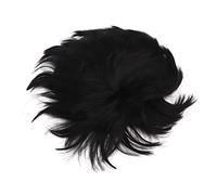 Eminchu Men Short Toupee Comfortable Fashionable Hair Topper Wig for Daily Use Halloween Cosplay High Temperature Synthetic Hair