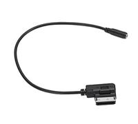 Eminchu MI Interface to 3.5mm Female Cable Durable Music Adapter for C-Class E-Class 2008-2016 Black 1 Unit