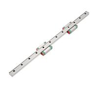 Eminchu Miniature 300mm MGN12 Linear Guide Rail with 12mm Width 2pcs MGN12B Slide Blocks for Small Equipment, Bearing Steel Material