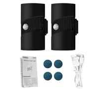 Eminchu Motion Sensor Wall Light, Magnetic Double Head LED, 3 Color Temps Rechargeable Light with 4 Brightness Levels, Ideal for Bedroom Hallway Stairs (2 Pack)