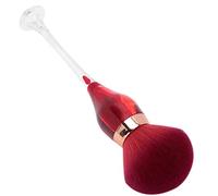 Eminchu Nail Dust Cleaning Brush Soft Synthetic Fiber for Makeup Blush and Nail Art Removal 14.5cm Length 1 Unit (Rose Red)