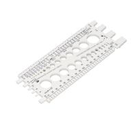Eminchu Nut Bolt Thread Gauge Checker for Accurate Sizing in and Imperial - Ideal Tool for DIY Enthusiasts - Durable Plastic - Compact 3.3" X 8.7" (White)