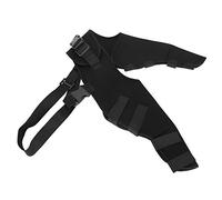 Eminchu Pet Dog Adjustable Knee Brace Leg Support for Dogs Recover Elastic Dog Hind Legs Protector for Small Dogs Suitable for with Hind Legs Disease SBR Material (HJ25 rear double leggings black M)