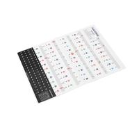 Eminchu Piano Keyboard Stickers for Beginners Removable PVC Letters Easy Setup for 88 61 54 49 Key Pianos