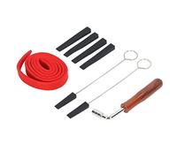 Eminchu Piano Tuning Tool Kit Essential Spanner Tuner Fork Mute Blocks for Professional Tuners Silicone Set