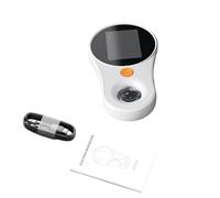 Eminchu Portable Digital Magnifier, Handheld Microscope with 500x Magnification, 2.0 Inch Screen & 8 Adjustable LED Lights, Ideal for Jewelry Appraisal & Classroom Learning (White)