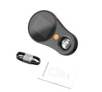 Eminchu Portable Digital Magnifier, Handheld Microscope with 500x Magnification, 2.0 Inch Screen & 8 Adjustable LED Lights, Ideal for Jewelry Appraisal & Classroom Learning (Black)