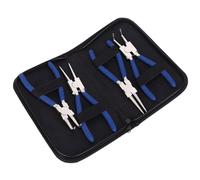 Eminchu Professional 7" Straight Bent Circlip Snap Ring Pliers Set for Automotive Mechanics and Enthusiasts