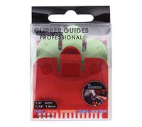 Eminchu Professional Cutting Guide Comb Set, 1.5mm 3mm Colorful Limit Combs for Electric Hair Trimmer Shaver, PP Material Hairdressing Tool with Precise Design, 2pcs Red Green