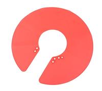 Eminchu Professional Silicone Hair Cutting Collar, Magnetic Fixation Hair Dyeing Pad, Enhanced Comfort Neck Collar with Soft Texture, Ideal for Salon & Home Use (Red)