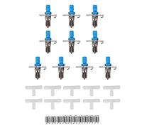 Eminchu Rabbit Drinker Double Spring Stable Drinking Tool for Health Fit for Rabbit Owners Stainless Steel Quantity: 10PCS