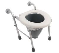 Eminchu Raised Toilet Seat, Stand Alone Foldable Commode Risers with Multifunctional Design, Ideal for Pregnant Women & Handicap