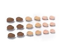 Eminchu Replacement Silicone Eyelids with Double Layer Eyelashes for Novice Eyelash Extension Practice 9 Pairs Soft and Skin Friendly