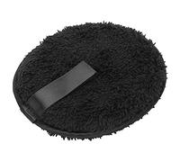 Eminchu Reusable Makeup Removing Pads, Soft Double-Sided Cleansing Puff for Heavy Makeup Removal, Black Fiber Fabric, 1 X Removing Pads