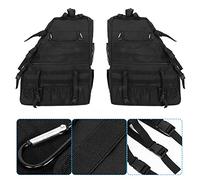 Eminchu Roll Cage Bag Multifunctional Storage Organizer 2 Piece Set Fit for 2007-2016 Black Oxford Fabric (1 Pair)