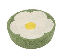 Eminchu Round Cat Scratcher Ergonomic Design with Sisal Material for Claw Maintenance and Comfortable Sleep for Indoor Cats 39x10cm (Flower Pattern)