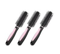 Eminchu Round Hair Brush, Static Free Wooden Handle Brush, Tight Assembly for Effortless Styling, Salon and Home Use