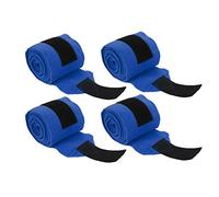 Eminchu Self Adhesive Horse Leg Wraps for Compression Support in Training and Exercising Soft Flannel Material 4pcs 300cm (Blue)