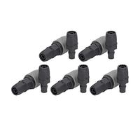 Eminchu Self Locking Pneumatic Quick Connector, High Pressure Air Compressor Hose Coupling Set, Lightweight & Rust Resistant, 5 Units (SP+PP-40)