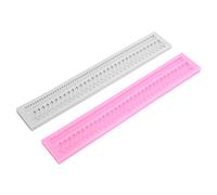 Eminchu Silicone Fondant Cake Mold, Chocolate Mold Baking Tool, Durable Non Slip Safe Kitchen Tool, Ideal for Home Baker Cake Decorating DIY, 2pcs Multicolor, 11.4x1.8x0.4in