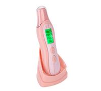 Eminchu Skin Sensor Tester Digital LCD Display Skin Moisture Analyzer for Home Beauty Salon Eco-Friendly White Portable Detector 5.0in (Pinkish)