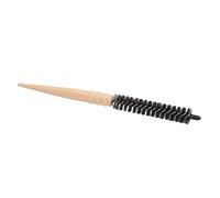 Eminchu Small Round Hair Brush Efficient Heating Twisted Blow Drying Curler for Personal Use Wooden Handle 1 Unit