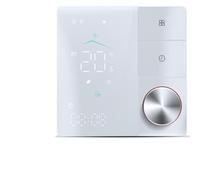 Eminchu Smart Thermostat for House, Electric Floor Heating WiFi AC Thermostat with AI Smart Learning APP Control LED Digital Touch Screen Adjustable Knob Energy Saving Programmable (White)