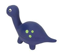 Eminchu Squeaky Dinosaur Dog Toy Interactive Fun Sounds for Dogs Made of Soft Latex 1 Unit (Blue Diplodocus)