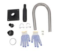 Eminchu Stainless Steel Generator Exhaust Extension Kit, Noise Reduction Insulated Through Wall Mounting Plate with Gloves, for T07571 T07573 WH03242 H07552 Generators