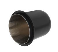 Eminchu Stainless Steel Hands Free Coffee Dosing Cup for 58mm Italian Handle Machines 58mm 150ml (Dark Gray)