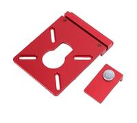 Eminchu Sturdy Aluminum Alloy Router Guide Rail Adapter, with Center Cutting Line Indicator & Rail Stop, Ideal for Festools, Wen, Triton, Ridgids Track Saw Guide Rails